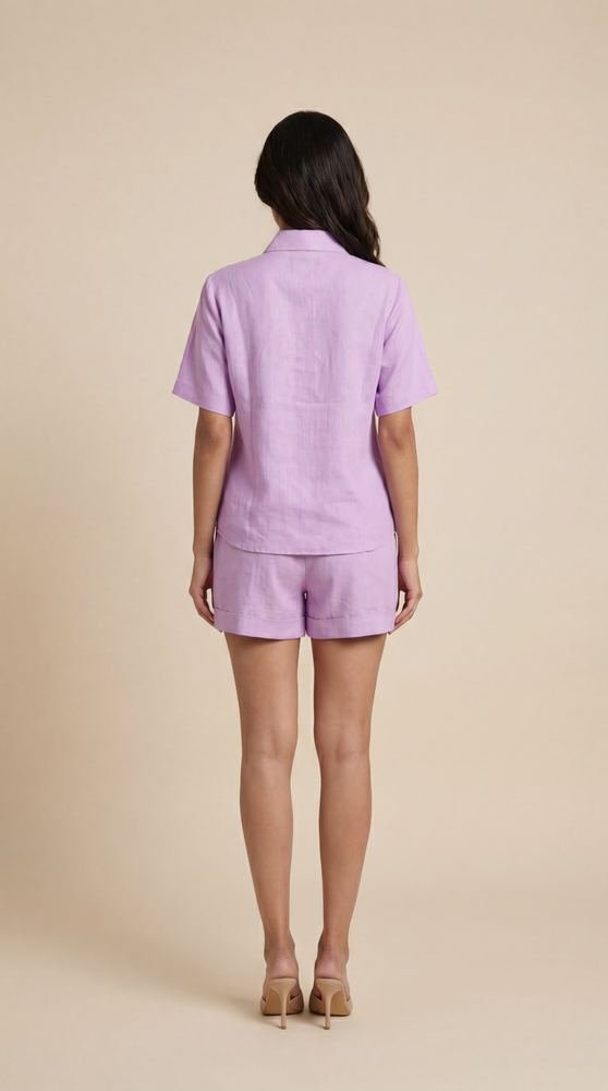 Lavender Ruffled Co-ord Set