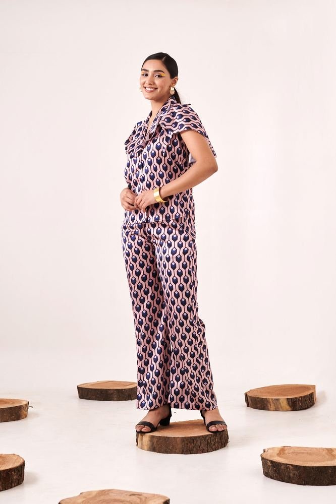 Printed geometric co-ord set photo 4