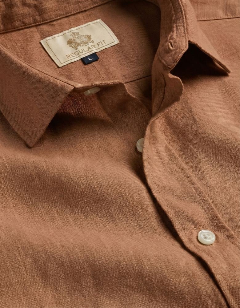 Cedar Bark Cotton Crepe Shirt